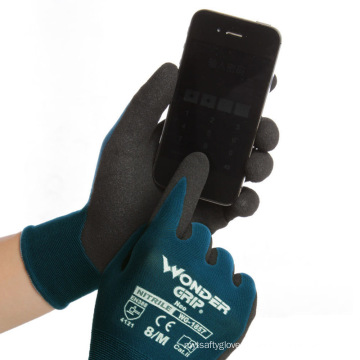 Wonder Grip Flex Plus WG-1857 Nitrile Sandy Nylon And Spandex Working Gloves
